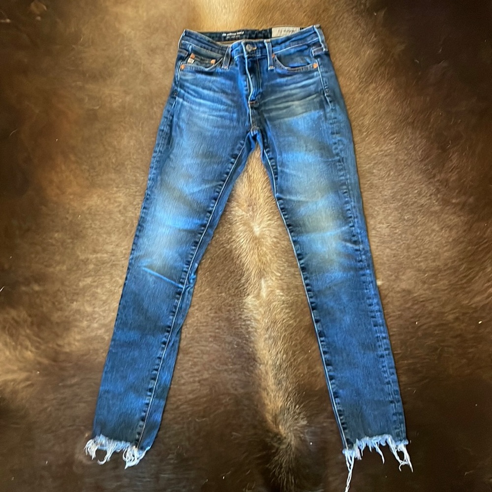 AG capri cutoff jeans “The Legging Ankle” super skinny ankle size 25R